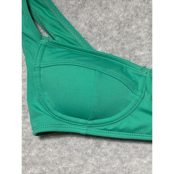 Xhilaration Green Wireless Bikini Swim Swimsuit Top Youth Size M (4-6) - Picture 3 of 9